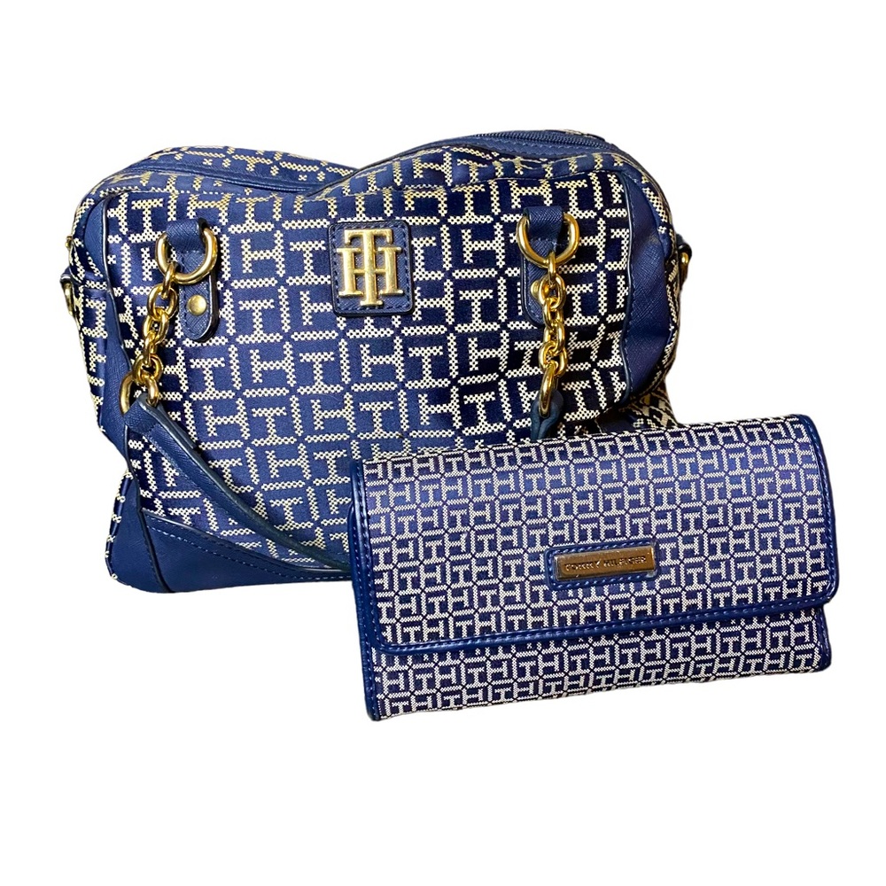 Tommy Hilfiger Purse and Wallet Nave Blue and Gray